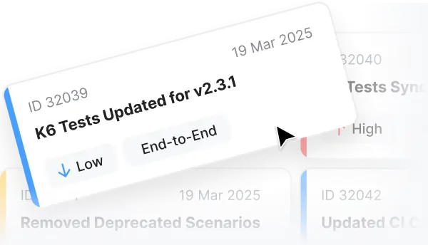 k6 test support & maintenance