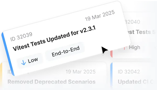 Vitest test support & maintenance