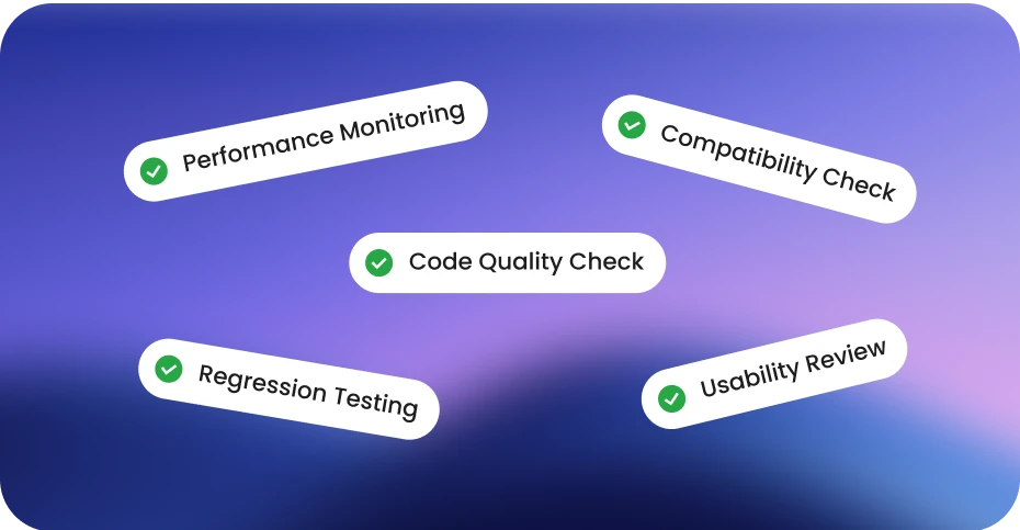 Continuous quality checks