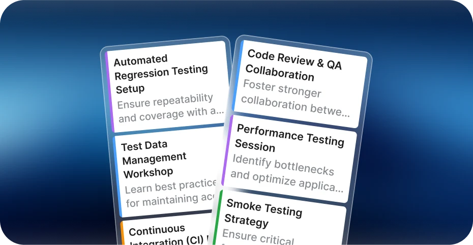 Implement QA best practices